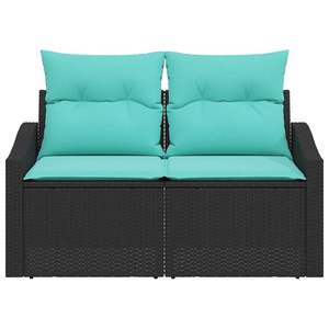 Sofá de Jardín de Poliratán Gris 123 x 62 x 69 cm, Muebles de Exterior Elegantes - Product Image 5