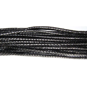 Cordones de cuero trenzados a mano a precio de mayoreo, cordones de cuero redondos trenzados tipo bolo para la fabricación de accesorios de joyería. - Product Image 4