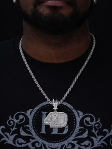 Pendentif Hip Hop Baguette Moissanite 420 Plug Murijuana Wead en Argent 925, entièrement serti de pierres, passe le test du diamant - Product Image 4