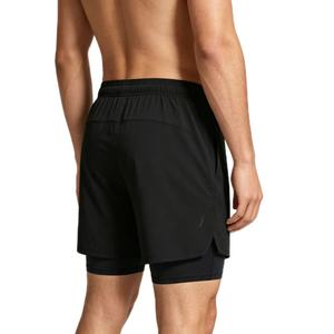 Men's Solid Colors Quick Dry Sport Shorts With Pockets Elastic Waist <b>Mid</b> Length Knitted Spandex Polyester Shorts for Men Outwear - Product Image 2