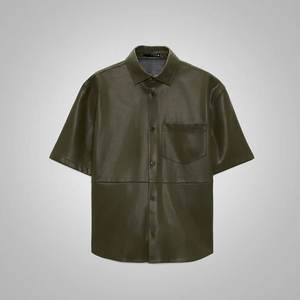 Chemises en cuir de luxe pour hommes Tissu doux et confortable Matière de qualité supérieure Idéal pour le bureau, les occasions décontractées et l'usage quotidien - Product Image 1