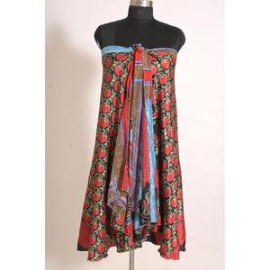 Jupe longue en soie à imprimé floral pour femmes, faite à la main, mode personnalisée - Product Image 4