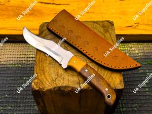 Cuchillo de Hoja Fija de Acero Inoxidable UA Supplies con Punta Caída, Afilado como una Navaja, para Camping y Caza al Aire Libre con Funda, Soporte OEM ODM - Product Image 5