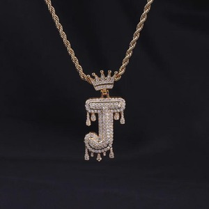 Colgante Personalizado con Nombre en Moissanita Helada, Plata de Ley 925, Lujo para Hombre, Estilo Hip Hop, Baño de Rodio, Engaste de Garra, Certificado GCI IDGL - Product Image 1