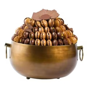 Bol à chocolat en métal de haute qualité, bol à bonbons en acier inoxydable pour fruits secs et en-cas - Product Image 1