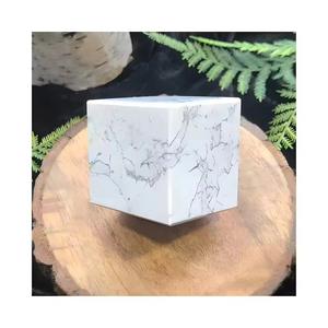 Cristal de howlite blanc naturel en forme de cube, pierre polie, 5-6 cm, pour la décoration de la maison, le feng shui, la méditation, la guérison énergétique, cadeau d'amour - Product Image 5