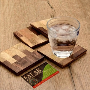 Wood Engraving Home Decoration Insulation Non-slip <b>Drink</b> <b>Coaster</b> Square Round Custom Acacia Wood <b>Coaster</b> for Tableware - Product Image 1