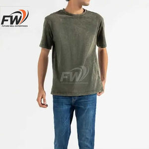 Camiseta con efecto acid wash para hombre, personalizada, de corte oversize - Product Image 6