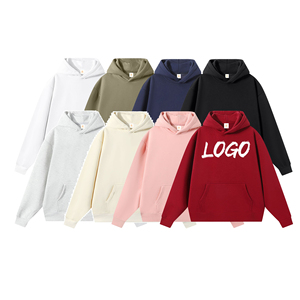 Men's <b>Hoodies</b> & Sweatshirts Custom High Quality Blank Pure Color Drop Shoulder Puff Printing Wholesale Streetwear <b>Plain</b> <b>Hoodies</b> - Product Image 1