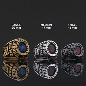 Anillo de Graduación Universitario BOJ MCollege 003 Personalizado en Plata con Diamantes, Unisex, Certificado por GIA, Micro, Bajo Precio - Product Image 4