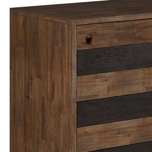 Mobili contenitori Clarkson Rustic Natural Aged Brown di medie dimensioni per soggiorno - Product Image 2