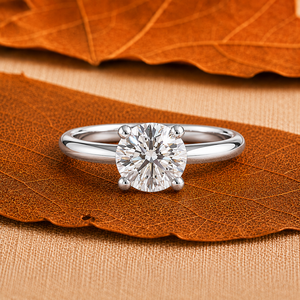 Women's 14K Solid Yellow Gold 1 Carat Brilliant Cut Lab Grown Diamond Engagement <b>Wedding</b> <b>Ring</b> IGI Certified Luxury Fine Jewelry - Product Image 3