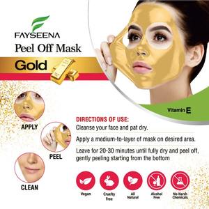Masque Peel-Off Doré de Qualité Supérieure 120ml pour l'Élimination des Points Noirs, le Resserrement des Pores, l'Éclaircissement de la Peau et les Soins Anti-Âge - Product Image 4