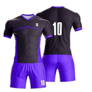 Maillots de football en gros, tenues d'équipe personnalisées, fournisseur de kits de football Pakistan, impression par sublimation, respirant, anti-bactérien, devant imprimé - Product Image 4