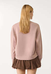 Sudadera de Mujer Color Rosa Nude, Suave al Tacto, Cuello Redondo y Mangas Largas, para Gimnasio y Entrenamiento, Precio de Fábrica, Personalizable - Product Image 2