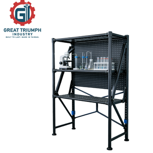 Modular <b>Steel</b> <b>Workbench</b> System with Storage Shelving for Multi Purpose Use - Product Image 1