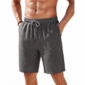 Pantalones Cortos Deportivos para Hombre, de Verano, de Poliéster y Algodón, de Secado Rápido, Cintura Elástica con Cordón, Casuales, para Playa, Gimnasio, Entrenamiento, Jogging - Product Image 4