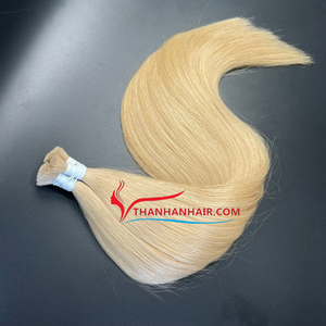 Prix de gros Extensions de cheveux raides de couleur blanchie en vrac 100% cheveux humains vietnamiens de haute qualité sans enchevêtrement grand en stock - Product Image 4