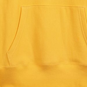 เสื้อฮู้ดสีเหลืองทรงหลวม สวมใส่สบาย เสื้อฮู้ดผ้าฟลีซผู้ชายลำลอง เสื้อแขนยาวเนื้อนุ่ม อุ่นสบาย สไตล์สตรีทแวร์ เสื้อผ้าสั่งทำพิเศษ - Product Image 5