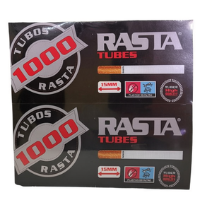 Rasta <b>Tubes</b> 15Mm Plastic <b>Filter</b> 1000 Count Smoking Accessory - Product Image 2