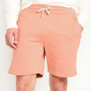 Fierce Letter Print Men's Cotton Bermuda <b>Shorts</b> With Drawstring Waist And Front Logo Casual Style - Product Image 3