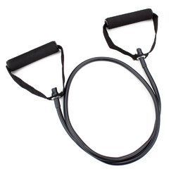 4' Black Medium Tension (12 Lb.) <b>Exercise</b> Resistance <b>Band</b> - Product Image 1