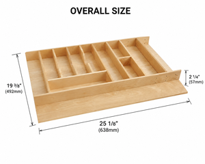 Panel de cajón de sala de estar de alta calidad, caja de madera, cubiertos, cajones extraíbles, sistemas de organización de cajones de cocina para armarios - Product Image 2