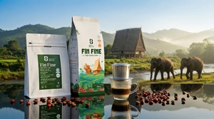 Venta al por mayor de café 100% Robusta tostado oscuro con sabor a chocolate, filtro vietnamita tipo Phin. Contáctenos. - Product Image 6