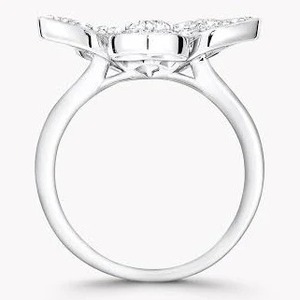 Anillo de Diamantes de Alta Gama con Forma de Flor – Elegante Joyería de Lujo para Mujer, Anillo de Diamantes con Diseño Floral de 5 Pétalos – Ideal para Bodas - Product Image 2