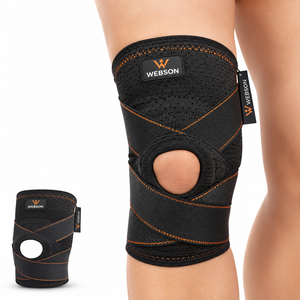 ผ้าพันเข่ายกน้ำหนัก WABSON SPORT แบบยืดหยุ่น พร้อมแถบตีนตุ๊กแก ป้องกันอย่างมืออาชีพ สวมใส่สบาย ขายส่ง - Product Image 2