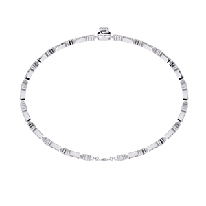 Daily Wear Diamond Jewellery | Lab Grown Diamond Tennis <b>Bracelet</b> in 10k 14K White Gold Classic Line <b>Bracelet</b> for Women - Product Image 2