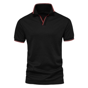 Polo d'affaires en coton 100% pour hommes, avec motif solide, tissu personnalisé imprimé pour l'été, t-shirt de style décontracté grande taille fabriqué au Pakistan - Product Image 5