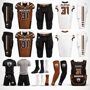 Reba Sports Pro American Football Uniform Set Custom Jersey Pants <b>Socks</b> Full Gear Sublimation Team Kit - Product Image 5