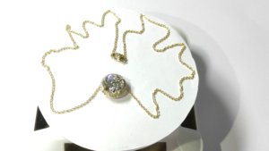Collier élégant et tendance en or massif 14 carats avec diamant de laboratoire taille brillant rond de 18 pouces avec fermoir, 5 carats E - VVS1 - Product Image 1