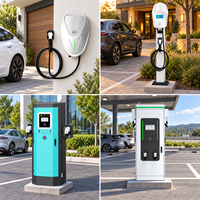 Chargeur rapide AC/DC pour véhicules électriques 60kW/120kW/160kW/180kW/240kW, double pistolet, station de charge au sol, étanche IP54, usage commercial