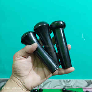 Bastón de Madera de Ébano Negro Auténtico Hecho a Mano, Ecológico, Moderno, Personalizable, de Primera Calidad, con Mango de Madera, Accesorio para Armario, al Mejor Precio - Product Image 2
