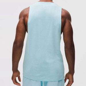 Custom Color Factory Price Loose Design Quick Dry Sleeveless <b>Stringer</b> Longline Jersey Vintage Quick Dry Cotton Tank Top Men's - Product Image 5