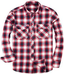 <b>Mens</b> Long Sleeve Plaid <b>Flannel</b> <b>Shirt</b> Soft Comfortable Warm Cotton Casual Button <b>Shirt</b> Breathable Regular Fit Custom Designed - Product Image 1