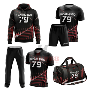 Tenues de football personnalisées confortables pour les équipes universitaires avec options d'impression complètes, maillots de football pour hommes, vêtements de sport - Product Image 5