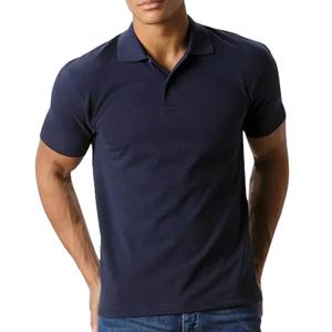 Prix bon marché d'usine T-shirt polo pour hommes imprimé d'un logo personnalisé vierge uni pour hommes - Product Image 1
