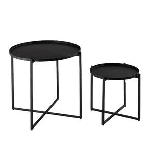 Table basse industrielle en métal Unicorn Handicrafts, moderne, pliable et portable pour salon, bureau à domicile, café, décoration - Product Image 1