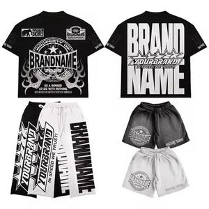 Camiseta de malla holgada para hombre, estilo urbano, ligera, de verano, con estampado de números, informal, con cuello en V, de manga corta - Product Image 2