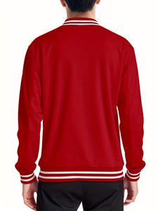 Top Trending Wholesale Custom Men's Cool Style Fleece Winter Varsity <b>Jackets</b> Baseball Bomber Leather Varsity <b>Jackets</b> for Men - Product Image 3