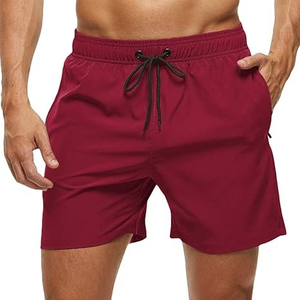 Shorts de Playa para Hombre, Ecológicos, de Secado Rápido, Spandex/Poliéster, Estampado Digital de Palmeras, Azules, Cintura Media, con Cordón Ajustable, Casuales - Product Image 6