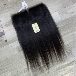 Vente en gros, livraison rapide, petites nœuds, closure en dentelle HD 5x5, cheveux vietnamiens naturels raides non traités pour femme noire - Product Image 5