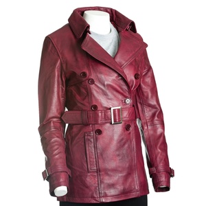 New Arrival Design Custom Colors Women Winter Genuine Leather Jacket Stand Collar Waterproof Breathable For Women - Product Image 1
