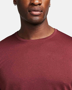 T-shirt à manches longues col rond pour homme, 100% coton, coupe ample, en tissu peigné, avec logo personnalisé du fabricant imprimé à l'écran, motif lettres, écologique - Product Image 4
