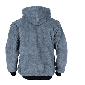 Veste de sécurité haute visibilité jaune et noire avec logo personnalisé, manches longues, réfléchissante, pour travaux de construction et événements hivernaux - Product Image 3