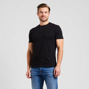 T-shirt pour homme de haute qualité, best-seller, couleur unie, 100% coton, écologique, séchage rapide, respirant, coupe classique, décontracté - Product Image 1