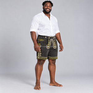 Pantalones Cortos de Traje Bávaro para Hombre con Detalles de Patrones Tradicionales, Ajuste Cómodo y Elegante, Ropa para Celebraciones Culturales Alemanas - Product Image 3